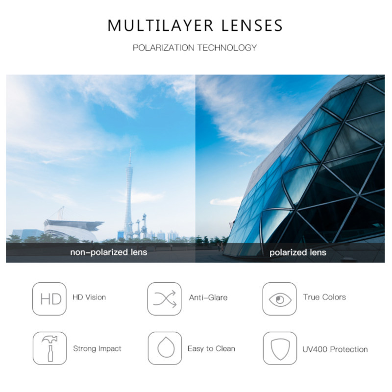 عینک آفتابی مربعی مورل مدل 78012C2POLARIZED
