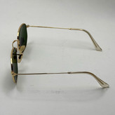 عینک ریبن هگزونال شیشه سنگ سیز فریم طلایی به همراه پک کامل ریبن کد Rayban RB 3548