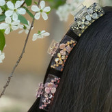 کلیپس دخترانه طرح دو گل تنوع رنگ رنگ کاملا ثابت کد sm (پس کرایه)