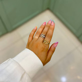 انگشتر آبکاری نقره زنانه طرح تیفانی نگین دار رنگ ثابت کد gy (پس کرایه)