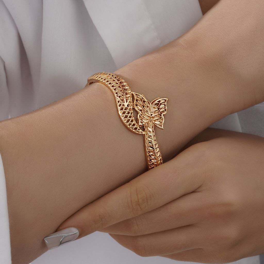 دستبند بنگل النگویی فنری طرح چند گره رنگ ثابت تنوع طرح کد mp