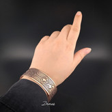 دستبند مسی مردانه و زنانه طرح امپراطور