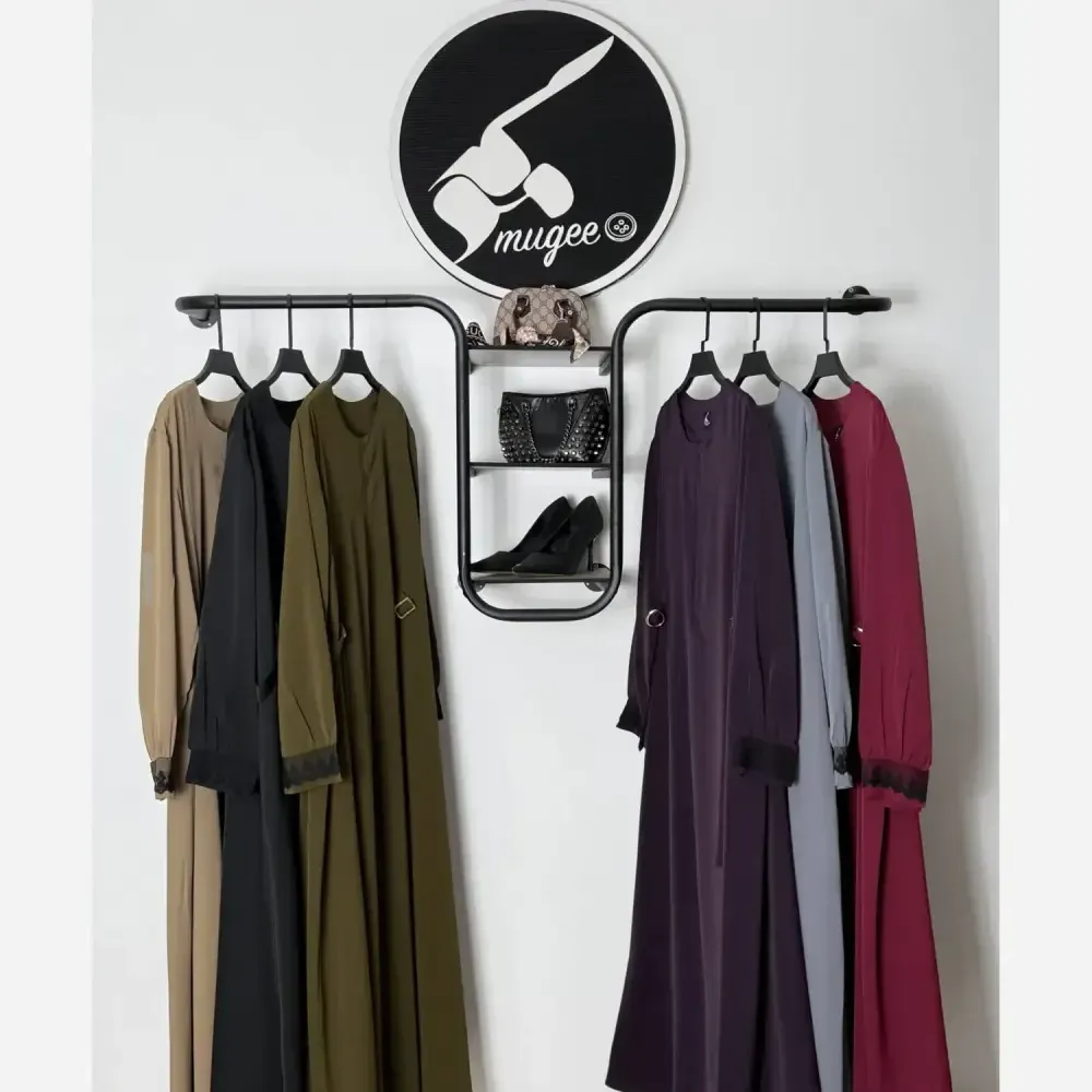 عبا زنانه طرح میعاد جنس کرپ الیزه فری سایز مناسب 38 تا 50