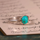 انگشتر فیروزه شجری مردانه کد 2700