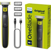 ژیلت برقی یا بادی گروم فیلیپس مدل OneBlade تکنولوژی اصلاح برش مستقیم جنس تیغه استیل ضد زنگ قابلیت اصلاح با شماره صفر