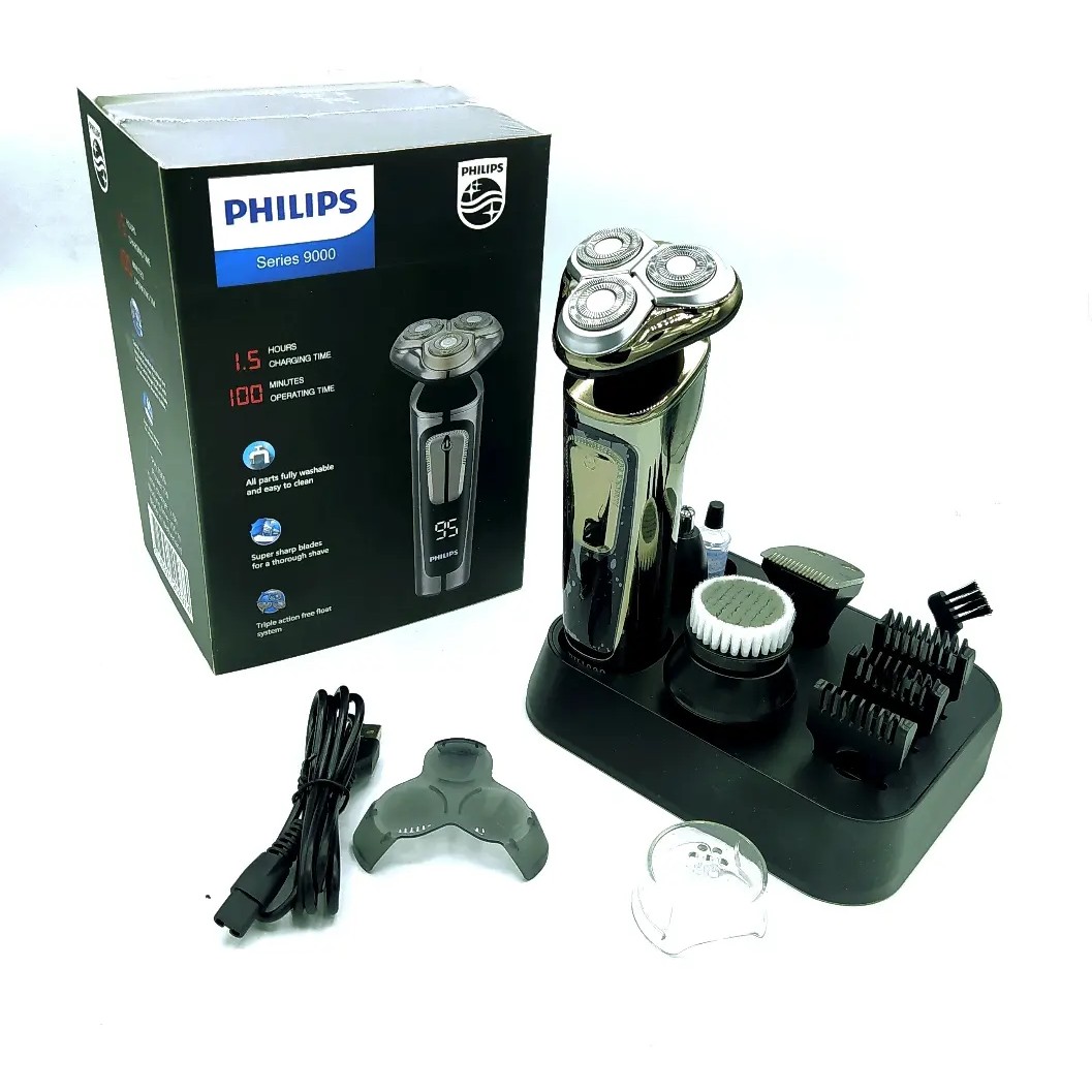 ریش تراش فوق هوشمند فلیپسPH-1909 اورجینال و ضداب زیر دوشی تولید2023 با بهترین الیاژ سال تیغ تیتانیومی کروم با