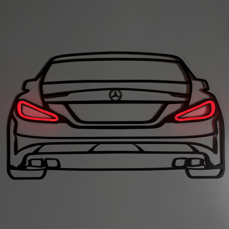 چراغ دیواری نئونی مدل مرسدس بنز اس 500