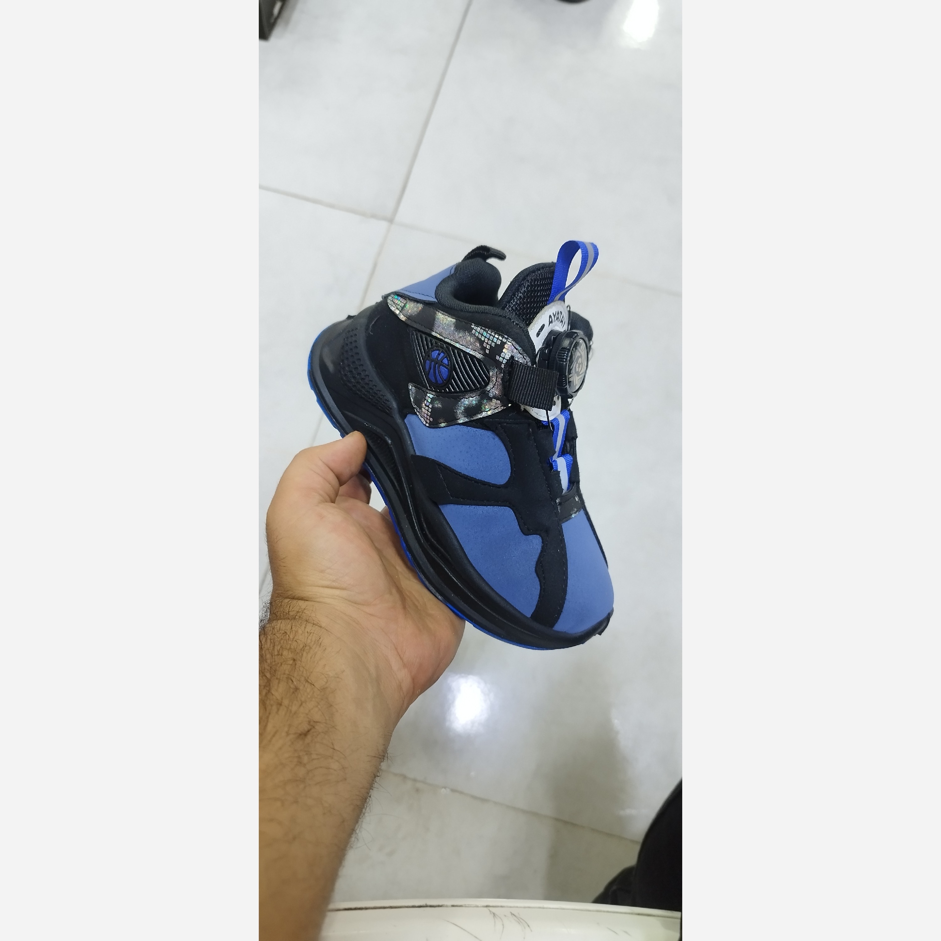 کتونی بچگانه جردن زیپ لاین کتونی جردن پسرانه سایز26تا30 رنگ مشکی