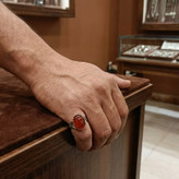 انگشتر نقره مردانه رکاب صفوی کوچک