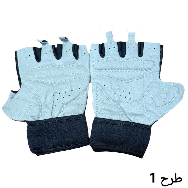 دستکش بدنسازی زنانه نیمه انگشتی مچ دار اعلا