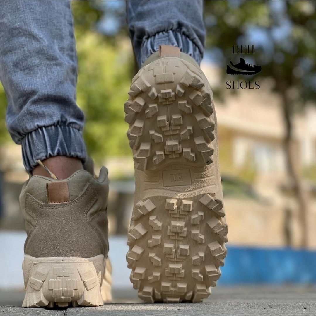 کفش کوهنوردی کرم ( باکیفیت )