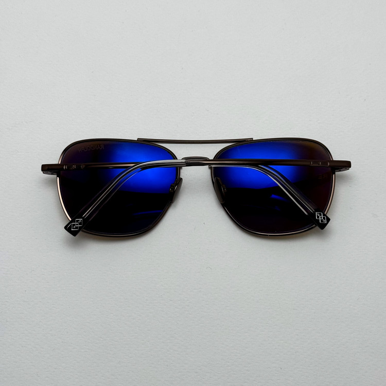 عینک آفتابی خلبانی رندولف شیشه سنگ آنتی رفلکس قهوه ای فریم قهوه ای فول پک RANDOLPH AVIATOR RE 58 24K (ارسال رایگان)