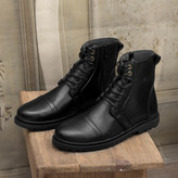 نیم بوت مردانه بندی زیپی مدل پیکاسو رنگ مشکی (پس کرایه)