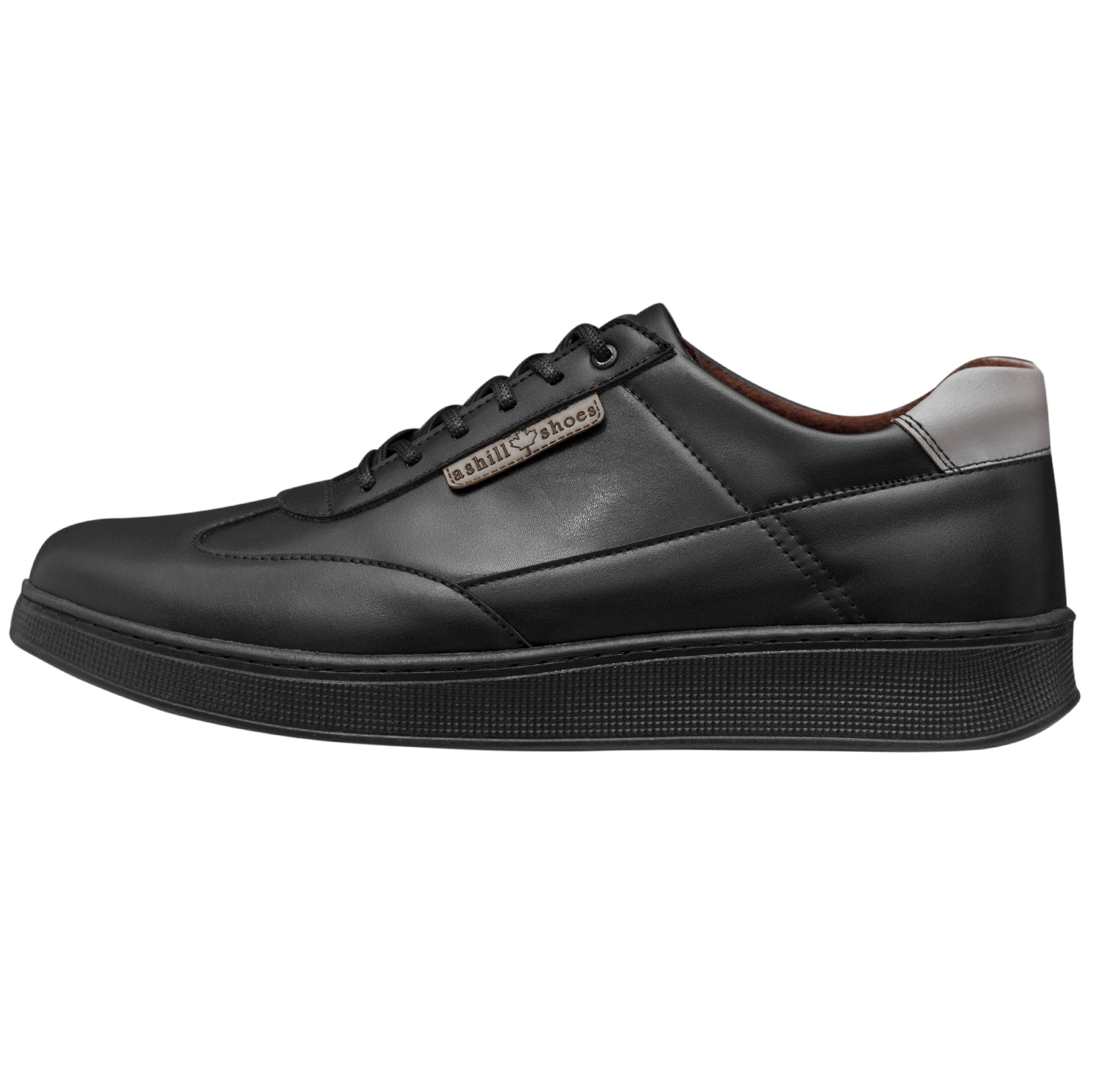 کفش اسپرت مردانه مدل ونیز رنگ مشکی طوسی زیره مشکی (پس کرایه)